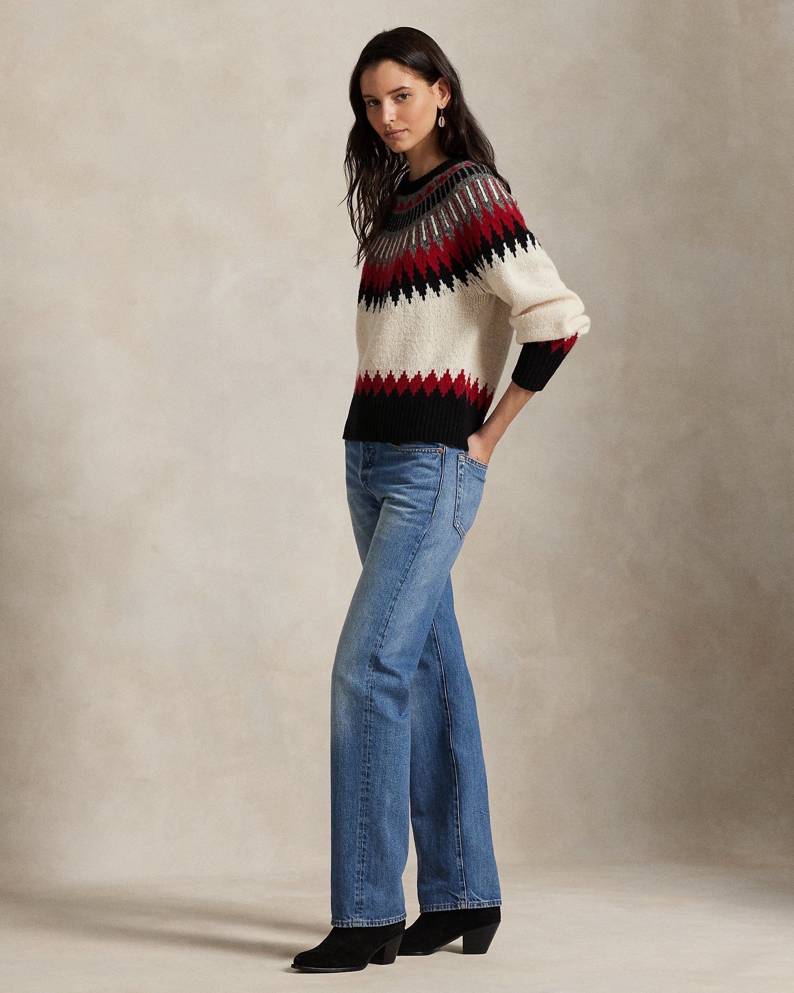 Ralph Lauren Fair Isle WoolCashmere Sweater