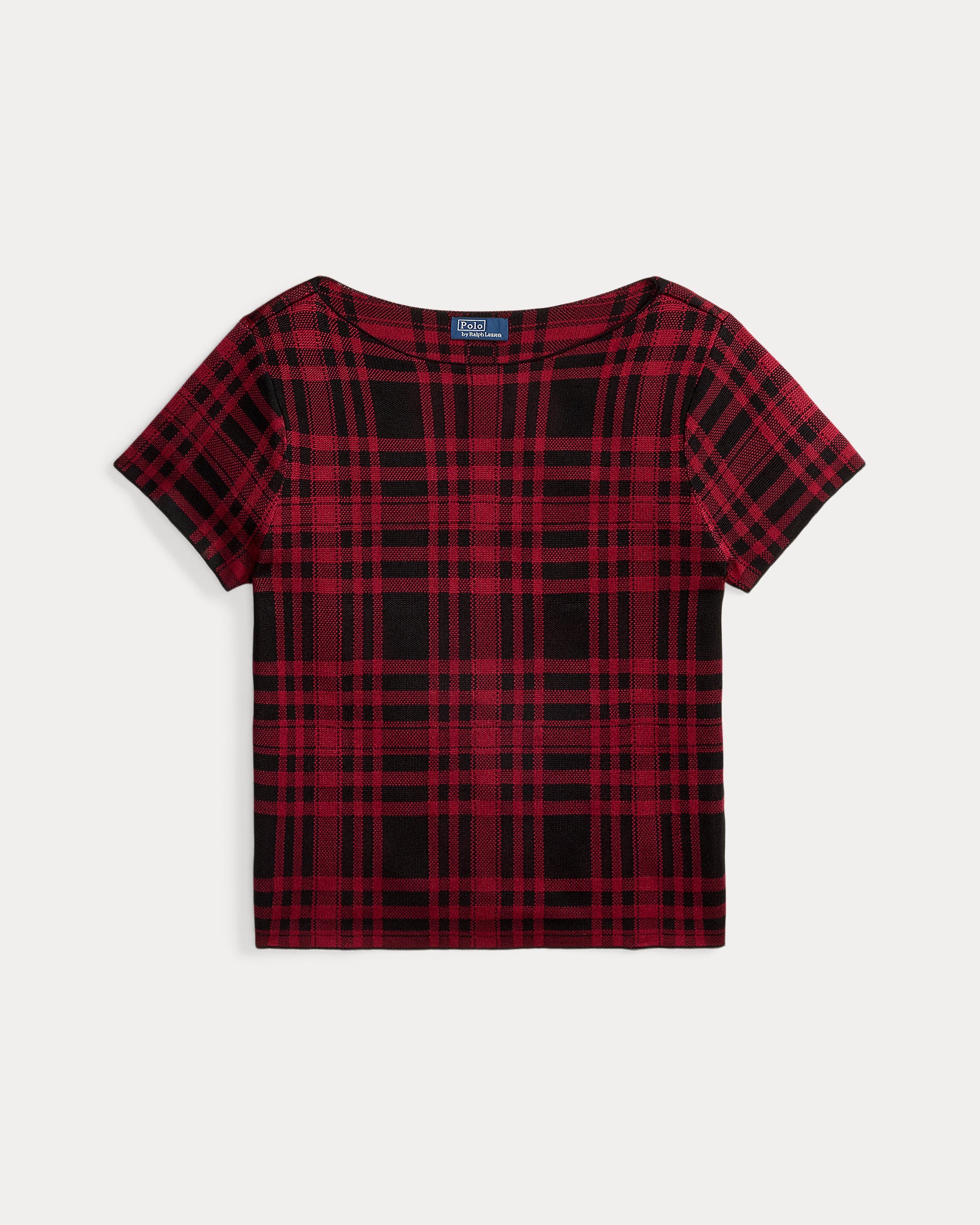 Ralph Lauren Plaid ShortSleeve Sweater