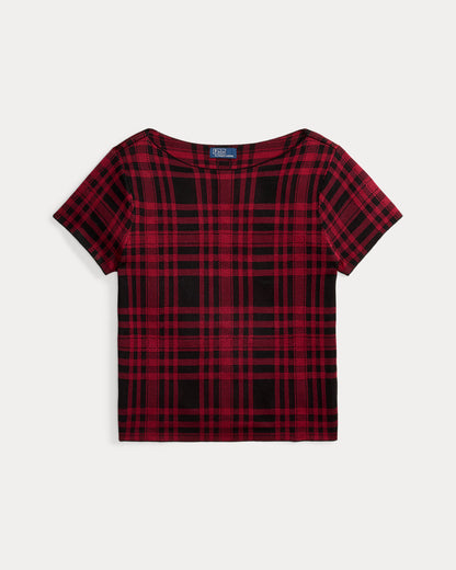 Ralph Lauren Plaid ShortSleeve Sweater