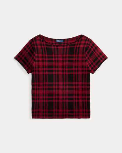 Ralph Lauren Plaid ShortSleeve Sweater