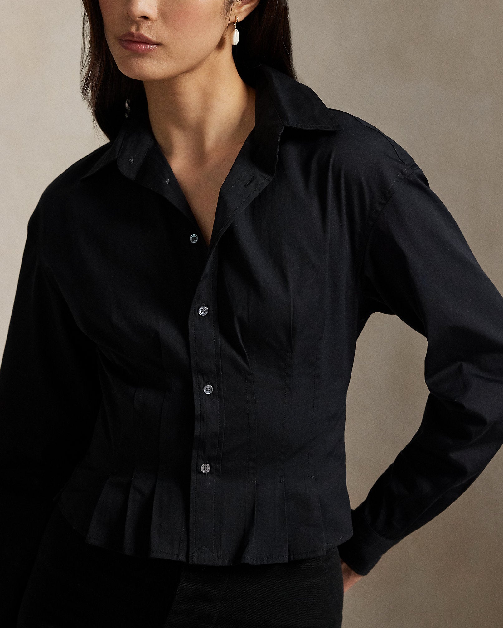 Ralph Lauren Seamed Cotton Shirt