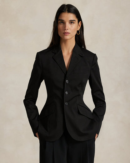 Ralph Lauren SingleBreasted Satin Hacking Jacket