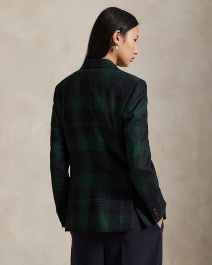 Ralph Lauren SingleBreasted Plaid Wool Blazer