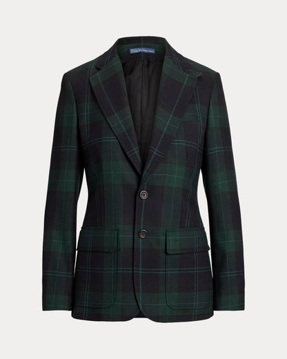 Ralph Lauren SingleBreasted Plaid Wool Blazer