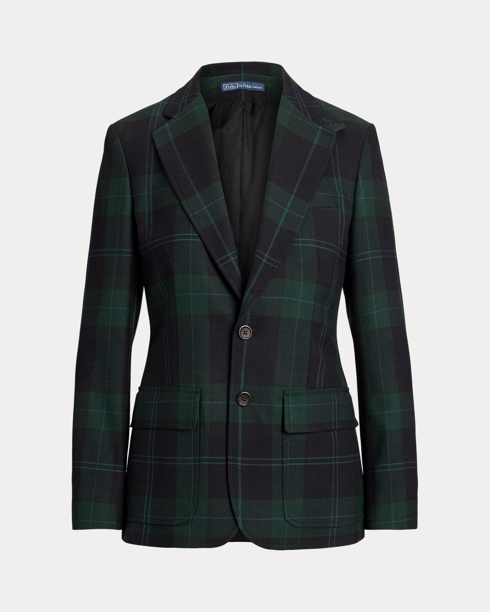 Ralph Lauren SingleBreasted Plaid Wool Blazer