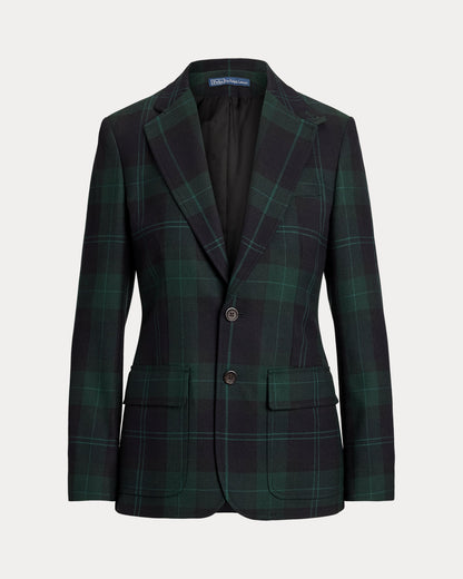 Ralph Lauren SingleBreasted Plaid Wool Blazer