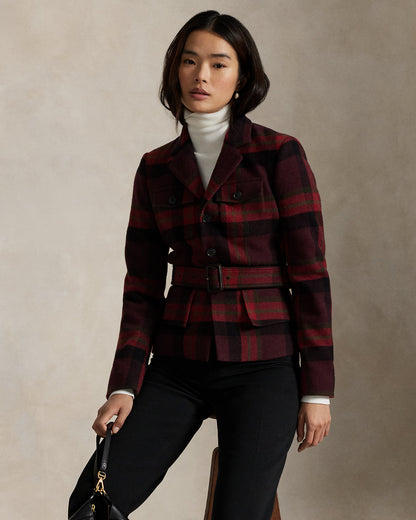 Ralph Lauren Belted Tweed Jacket