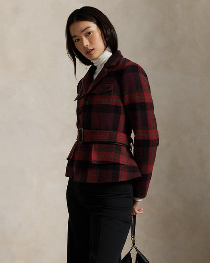 Ralph Lauren Belted Tweed Jacket