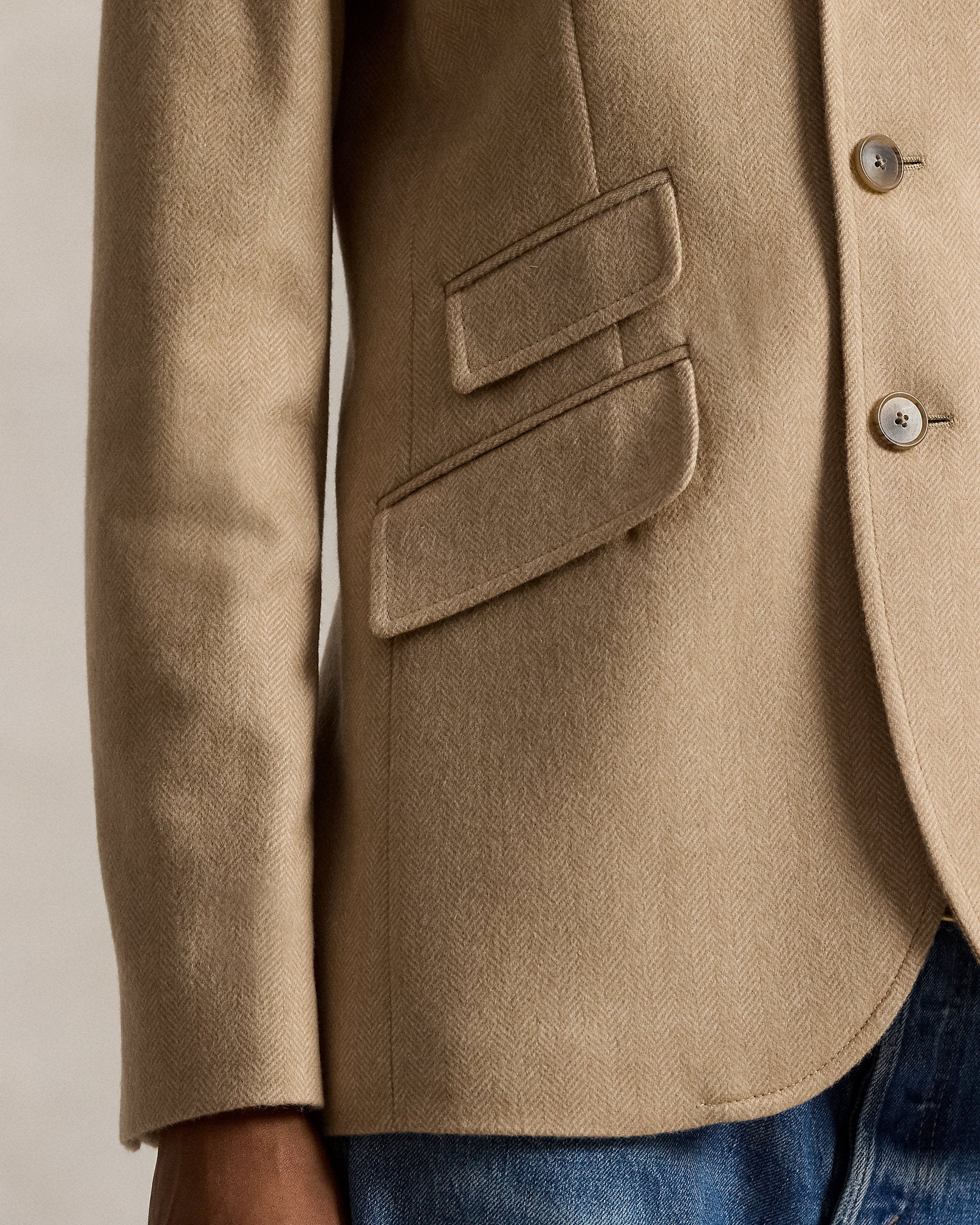 Ralph Lauren SingleBreasted Wool Hacking Blazer