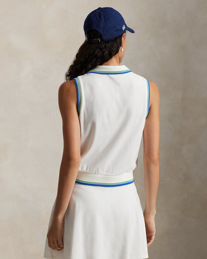 Ralph Lauren Australian Open Sleeveless Cropped Polo