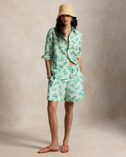 Ralph Lauren Printed CottonLinen Short