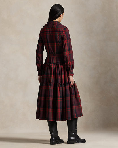 Ralph Lauren Plaid Tiered Shirtdress