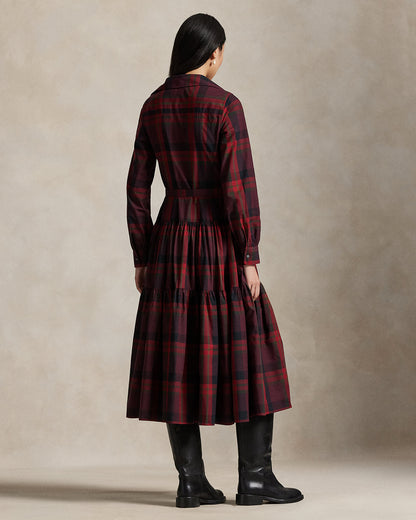 Ralph Lauren Plaid Tiered Shirtdress