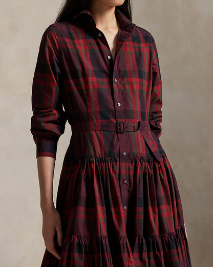 Ralph Lauren Plaid Tiered Shirtdress