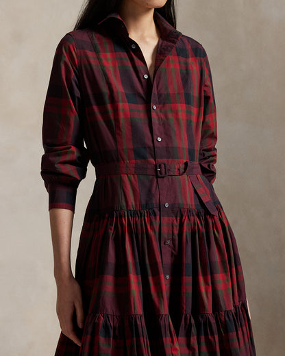 Ralph Lauren Plaid Tiered Shirtdress