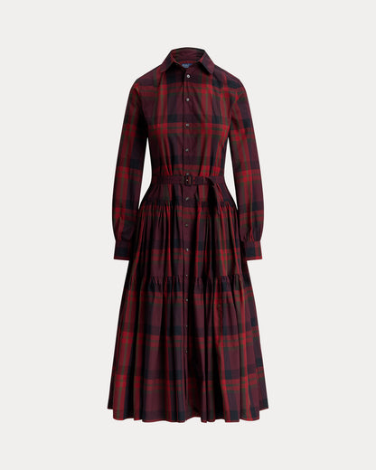 Ralph Lauren Plaid Tiered Shirtdress