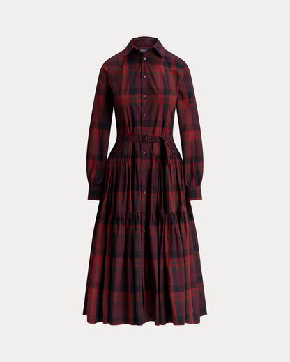 Ralph Lauren Plaid Tiered Shirtdress