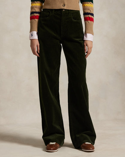 Ralph Lauren Cotton Corduroy WideLeg Pant