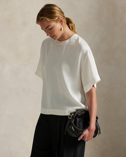 Ralph Lauren Oversize Satin Tee