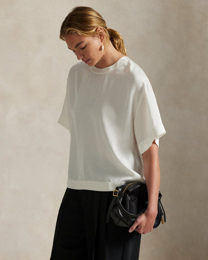 Ralph Lauren Oversize Satin Tee