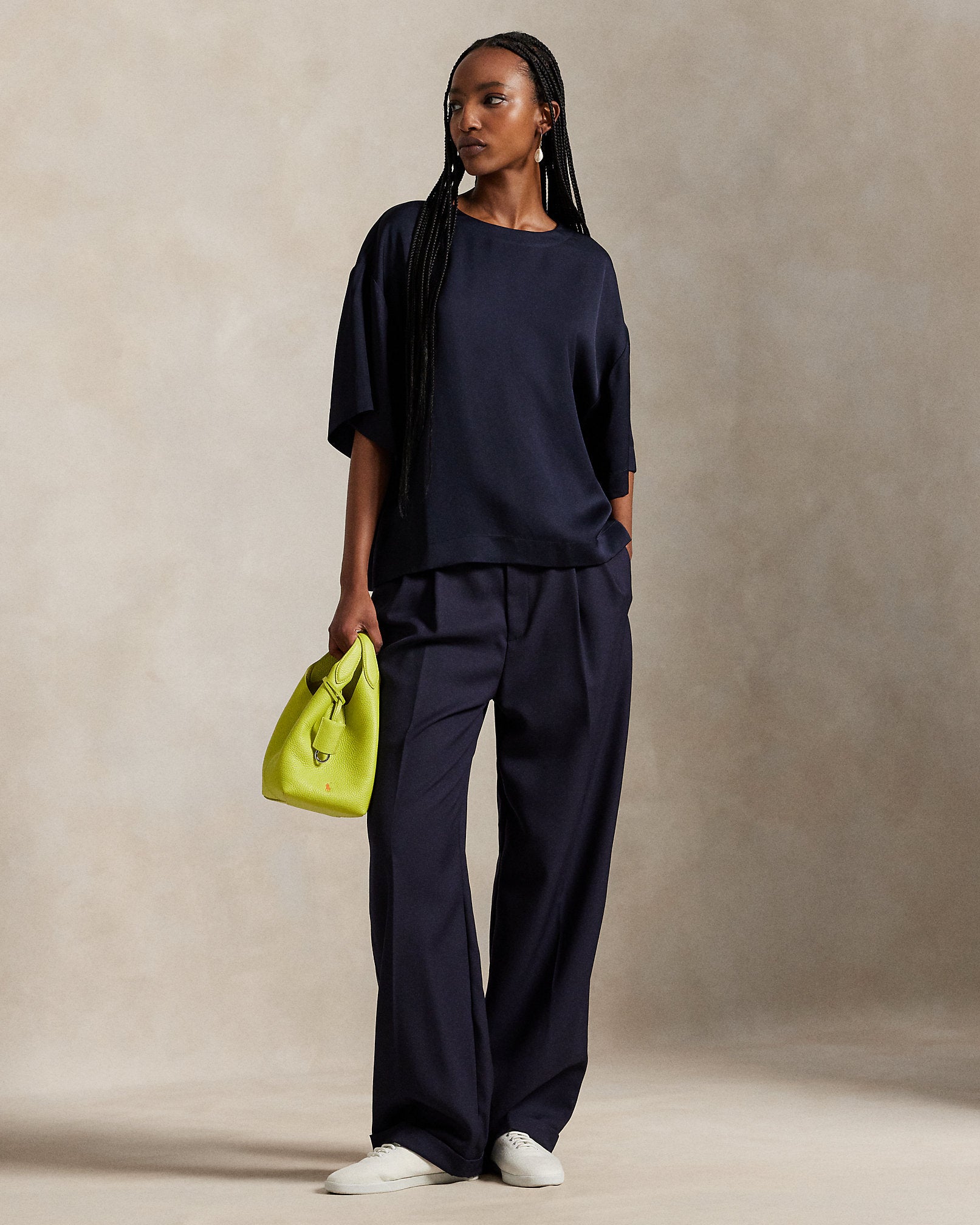 Ralph Lauren Oversize Satin Tee