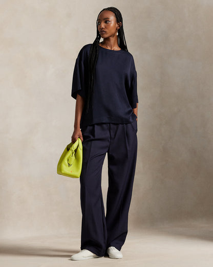 Ralph Lauren Oversize Satin Tee