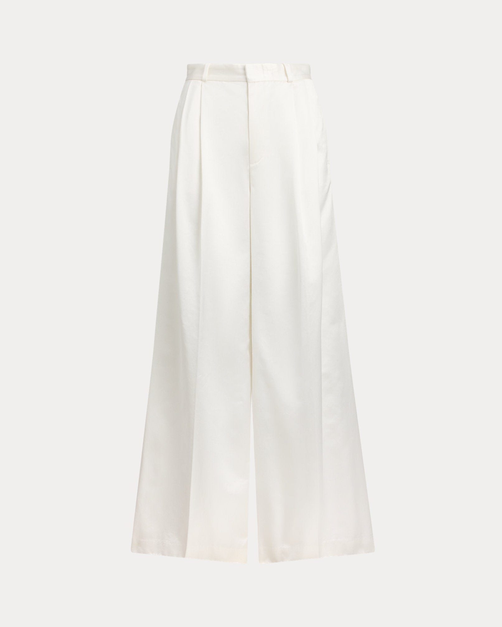 Ralph Lauren Pleated Satin WideLeg Pant