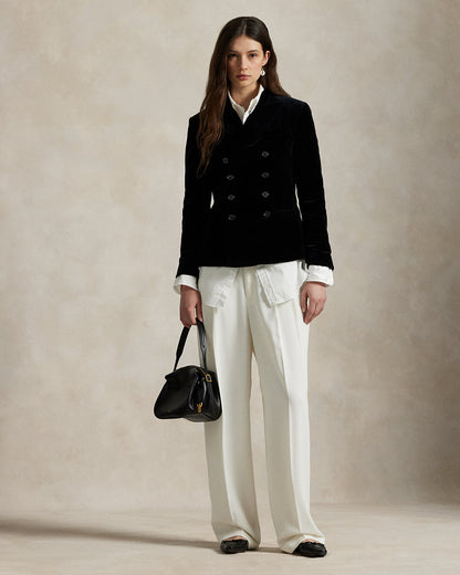 Ralph Lauren DoubleBreasted Velvet Blazer