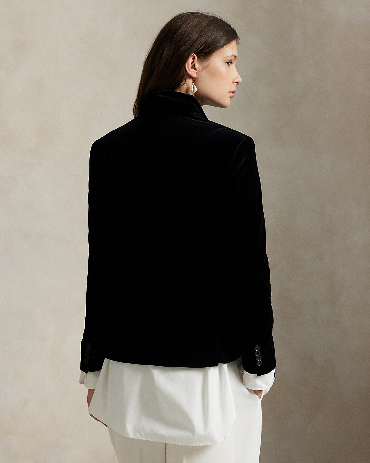 Ralph Lauren DoubleBreasted Velvet Blazer