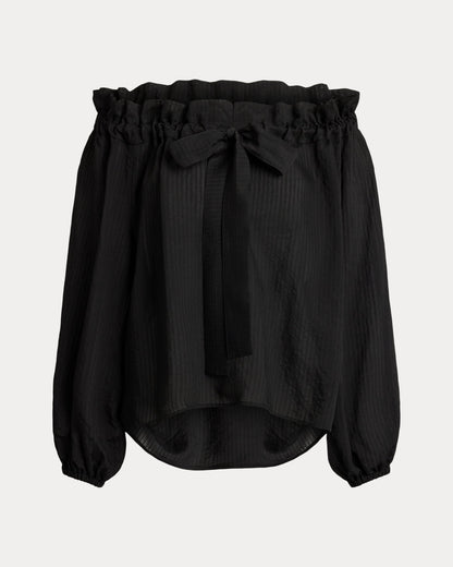 Ralph Lauren RuffleTrim OfftheShoulder Top