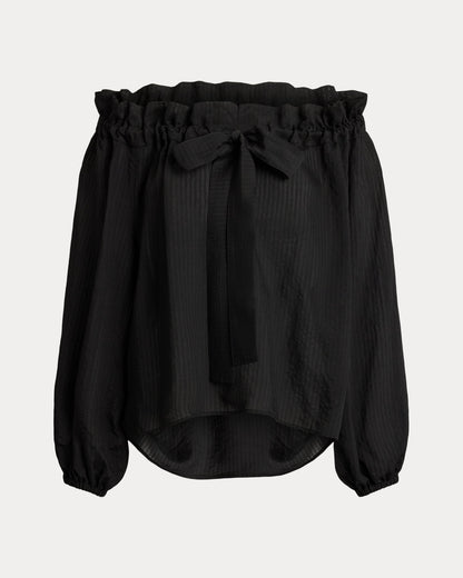 Ralph Lauren RuffleTrim OfftheShoulder Top