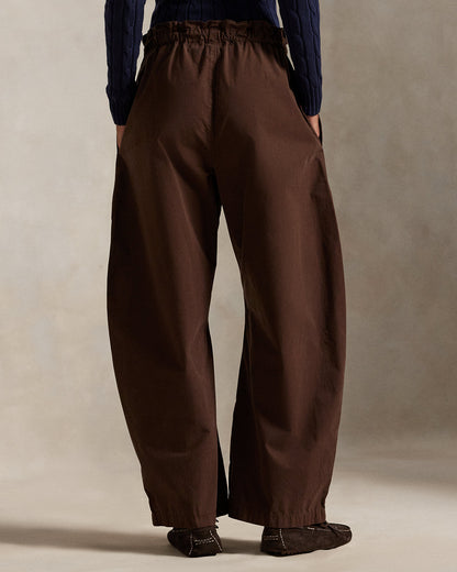 Ralph Lauren Cotton Curved Tapered Drawstring Pant