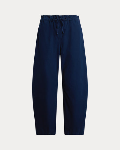 Ralph Lauren Cotton Curved Tapered Drawstring Pant