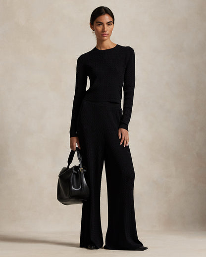 Ralph Lauren MiniCable WideLeg Pant