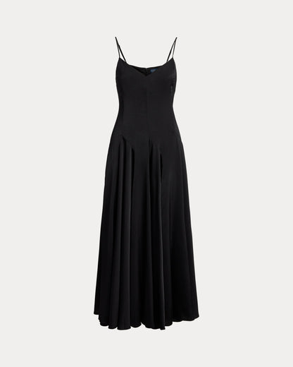 Ralph Lauren Paneled Satin Dress