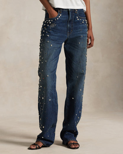 Ralph Lauren HighRise Relaxed Straight Jean