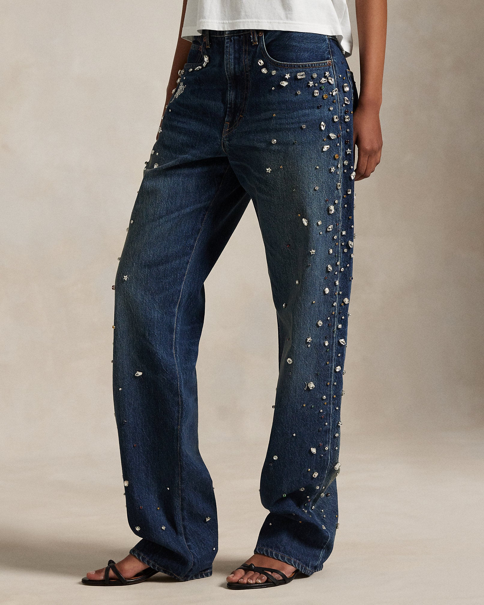 Ralph Lauren HighRise Relaxed Straight Jean