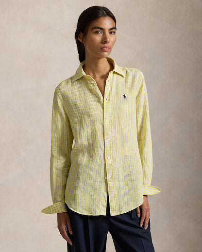 Ralph Lauren Classic Fit Striped Linen Shirt