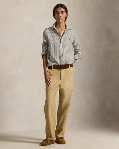 Ralph Lauren Classic Fit Striped Linen Shirt