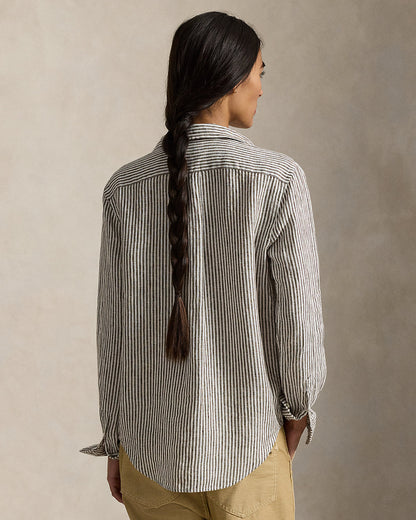 Ralph Lauren Classic Fit Striped Linen Shirt