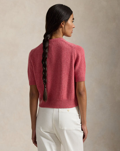 Ralph Lauren Cashmere Crewneck ShortSleeve Cardigan