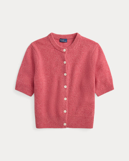 Ralph Lauren Cashmere Crewneck ShortSleeve Cardigan