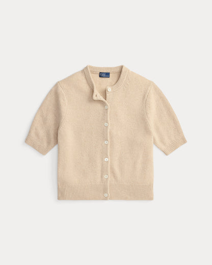 Ralph Lauren Cashmere Crewneck ShortSleeve Cardigan