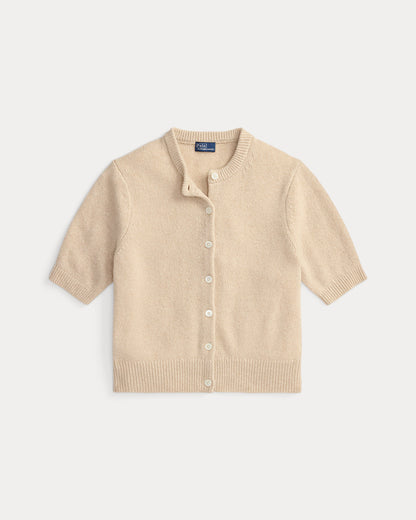 Ralph Lauren Cashmere Crewneck ShortSleeve Cardigan