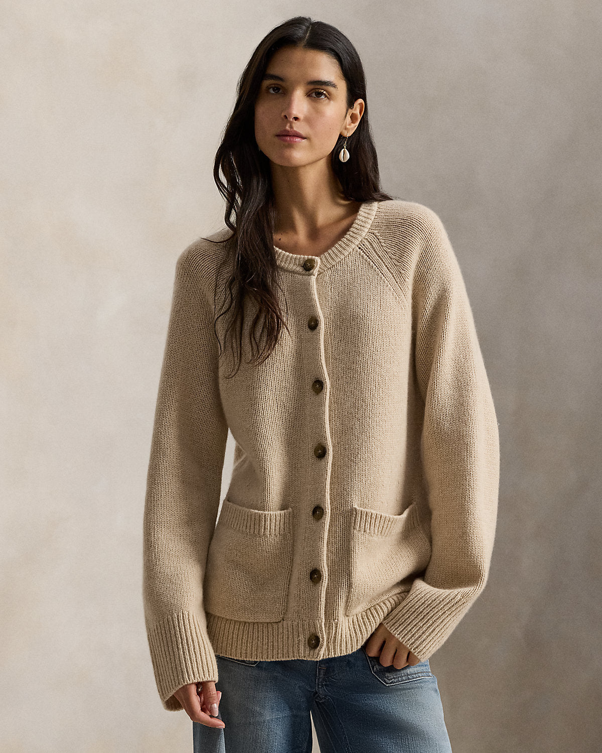 Ralph Lauren Cashmere Crewneck Cardigan