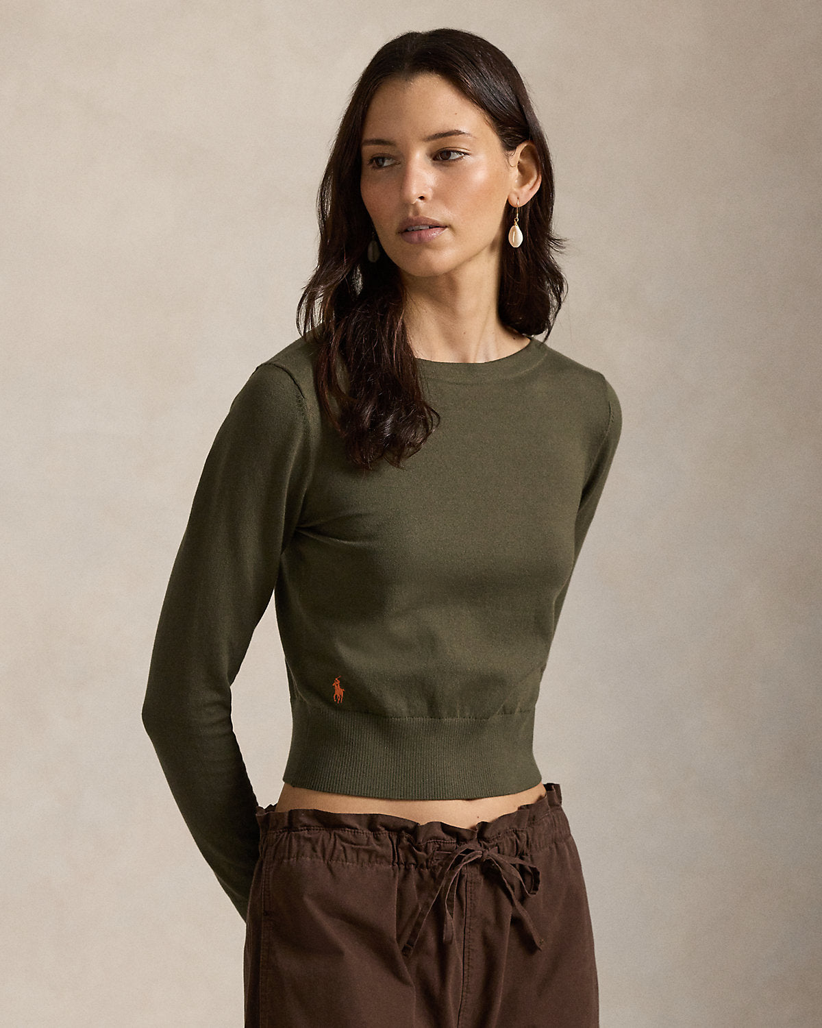 Ralph Lauren CottonBlend Boatneck Sweater