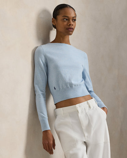 Ralph Lauren CottonBlend Boatneck Sweater