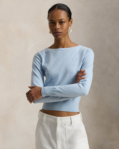 Ralph Lauren CottonBlend Boatneck Sweater