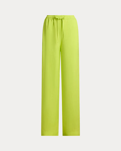 Ralph Lauren Twill Drawstring WideLeg Pant