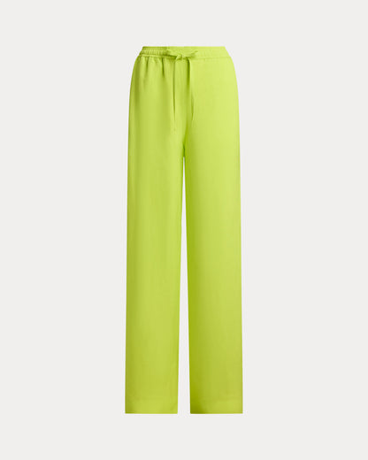 Ralph Lauren Twill Drawstring WideLeg Pant